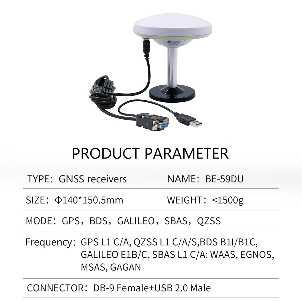 Beitian GPS mushroom head receiver M90SD Base GNSS Beidou various serial port built-in module antenna BE-29D Beitian GPS mushroom head receiver M90SD Base GNSS Beidou various serial port built-in module antenna BE-29D